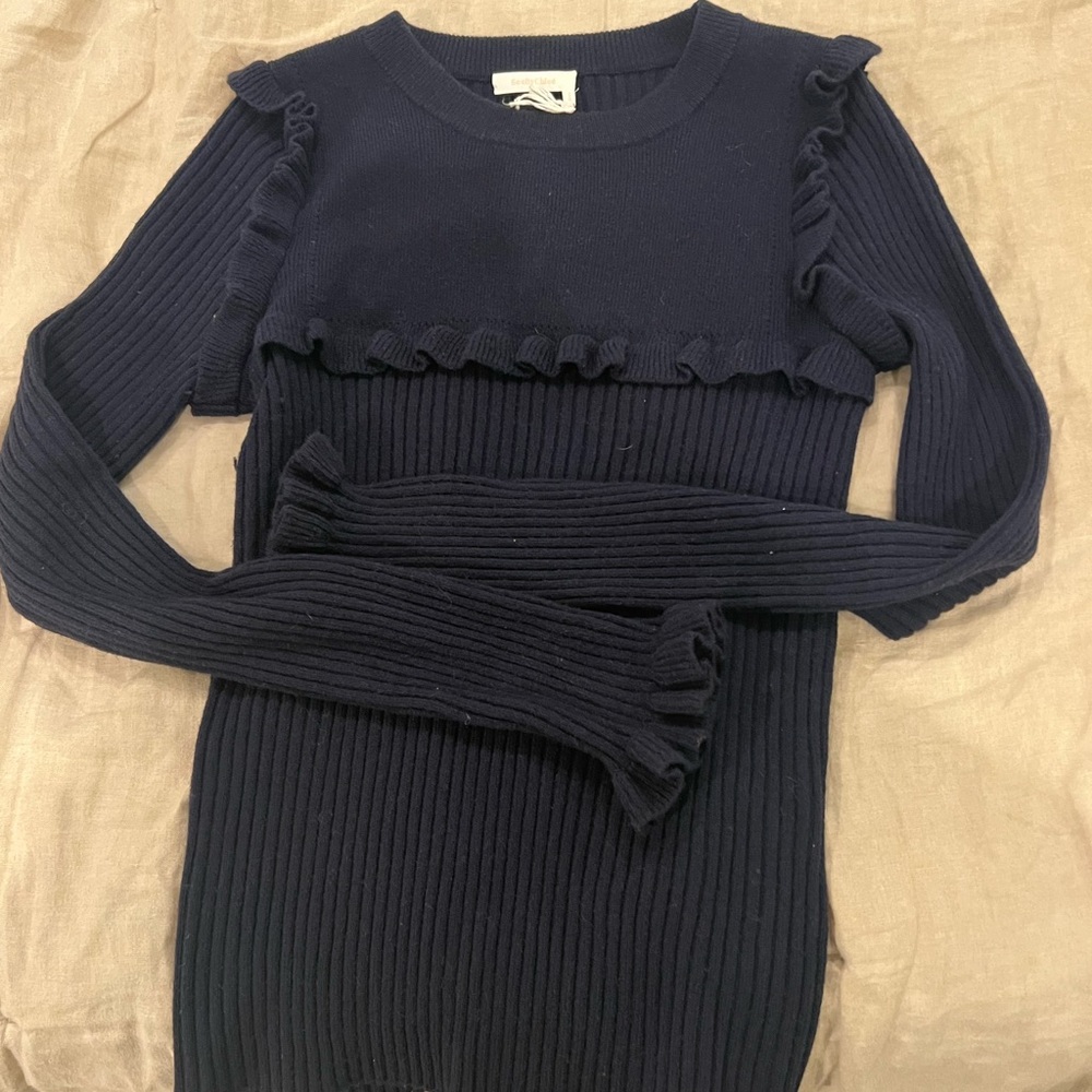 See by Chloé Ruffle Yoke Wool Blend